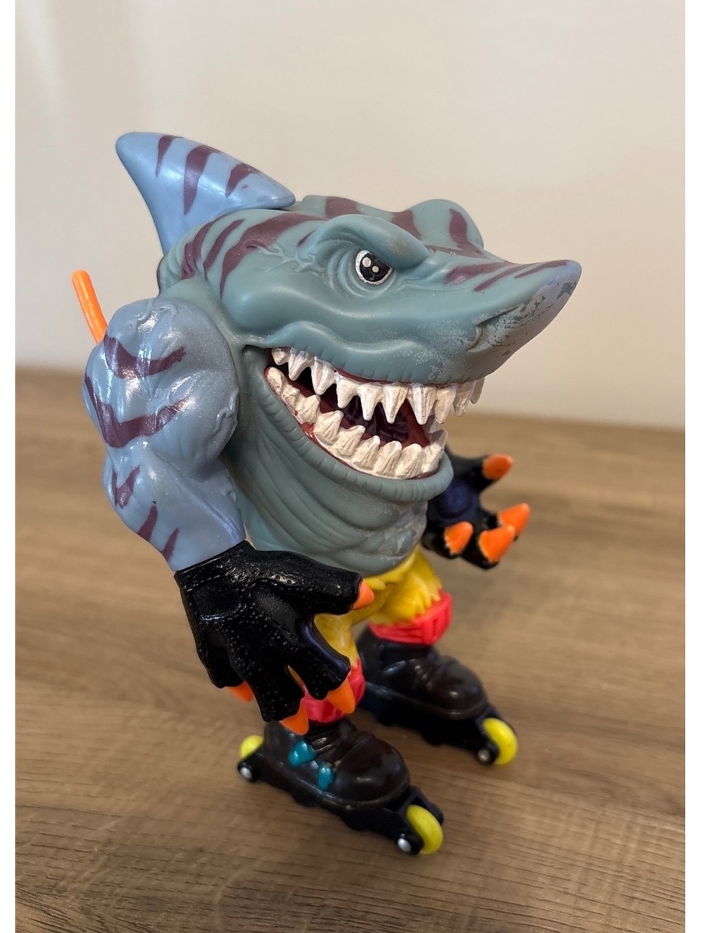 Vintage 1994 Street Sharks Blades Action figure Streex Roller Blader